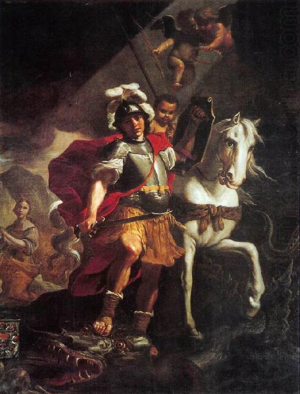 PRETI, Mattia St. George Victorious over the Dragon af china oil painting image